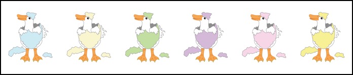 ha03Baby_Duck_White_Color_Strip